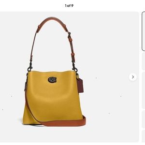 COACH Willow Bucket Bag in Yellow